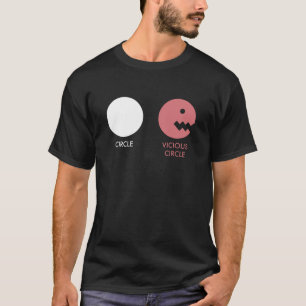 Das dunkle T-Shirt der Teufelskreis-Männer