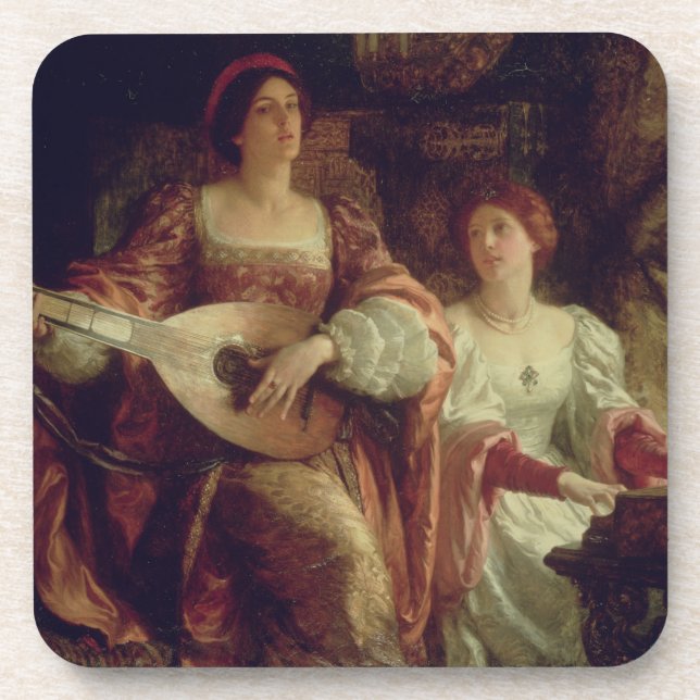 Das Duo (Öl auf Leinwand) Getränkeuntersetzer (Vorderseite)