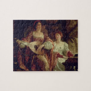 Das Duo (Öl auf Leinwand) Puzzle