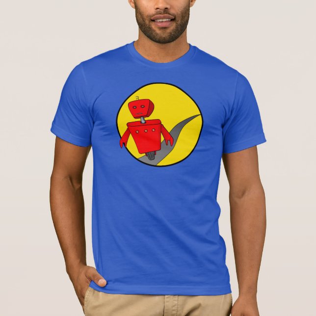 Das Durchgehen-Roboter-T - Shirt der Männer (Vorderseite)