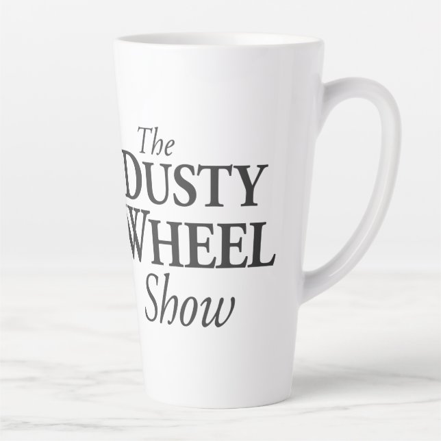 Das Dusty Wheel: Wheel & Show Tall Coffee Tasse v2 (Rechts)