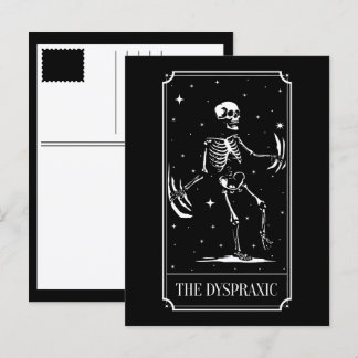 Das Dyspraxie-Tarotkarten-Bewusstsein Feiertagspostkarte