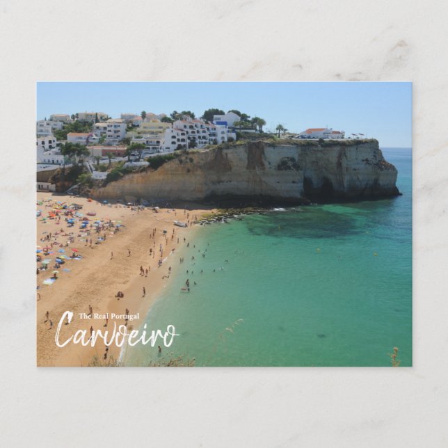 Das echte Portugal-Carvoeiro, die Algarve Postkarte (Vorderseite)