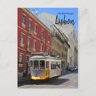 Das echte Portugal - Lissabon Vintage-Reise Postkarte