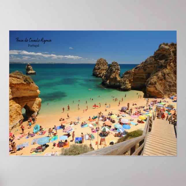 Das echte Portugal-Praia do Camilo, die Algarve Ji Poster (Vorne)