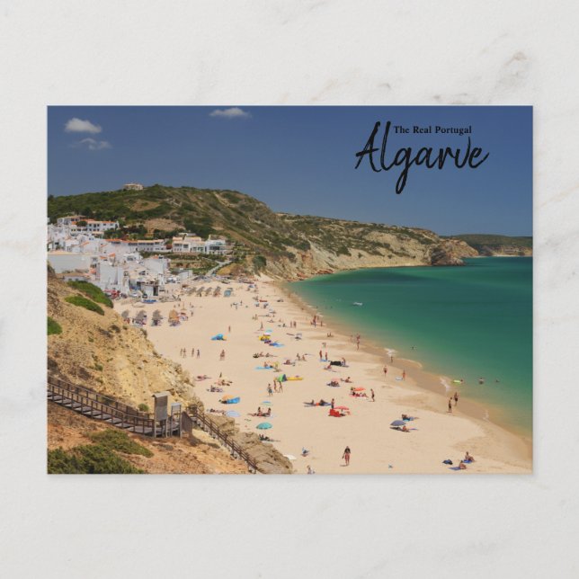 Das echte Portugal-Salema, die Algarve Postkarte (Vorderseite)