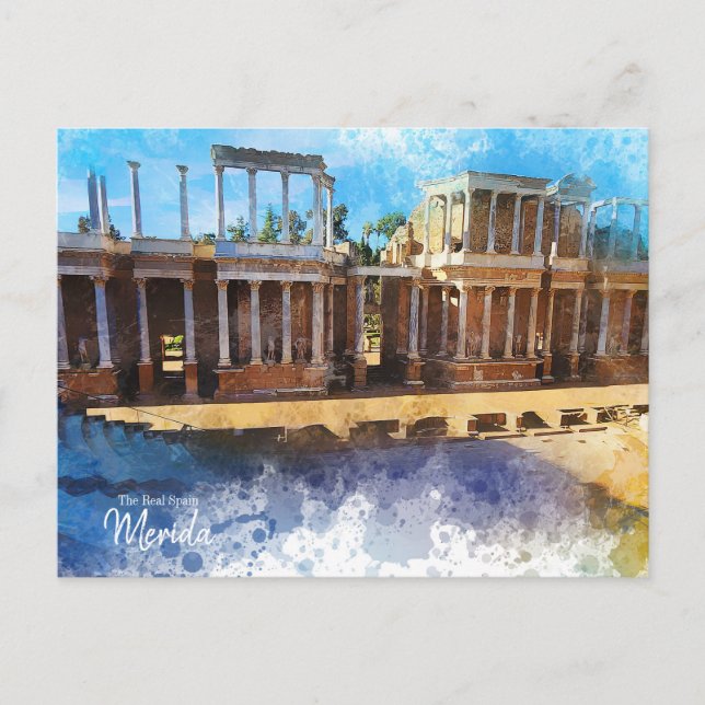 Das echte Spanien Merida Postkarte (Vorderseite)