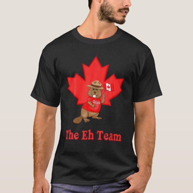 Das Eh-Team Elch Leaf Kanadischer Funny Countdown T-Shirt (Vorderseite)
