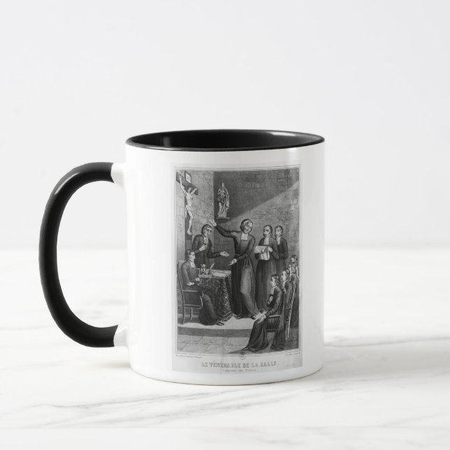 Das ehrwürdige Heilig-Jean-Baptistede La Salle Tasse (Links)
