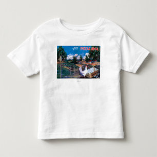 Das Ei-Korb-Plakat der Welt Kleinkind T-shirt