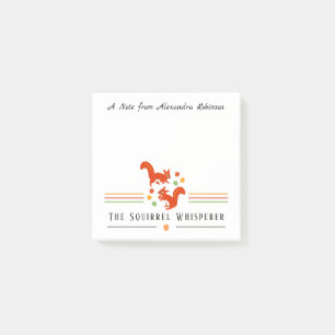 Das Eichhörnchen flüstert Niedliche benutzerdefi Post-it Klebezettel