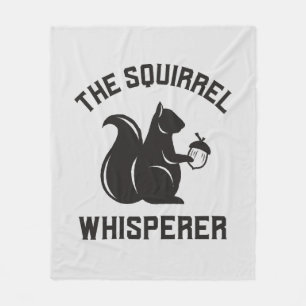 Das Eichhörnchen flüstert   Squirrel Lover Fleecedecke
