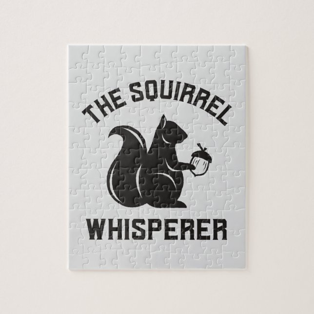 Das Eichhörnchen flüstert | Squirrel Lover Puzzle (Vertikal)