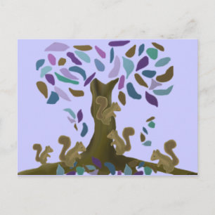 Das Eichhörnchen-Haus Postkarte