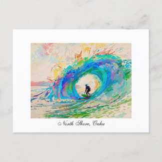 Das Eichhörnchen surfen Postkarte