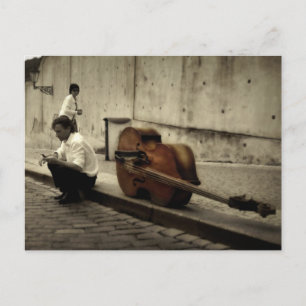 Das eigene Leben läuft, um gehört zu werden Postkarte