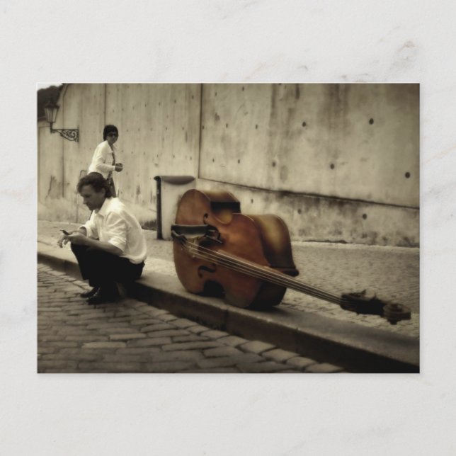 Das eigene Leben läuft, um gehört zu werden Postkarte (Vorderseite)