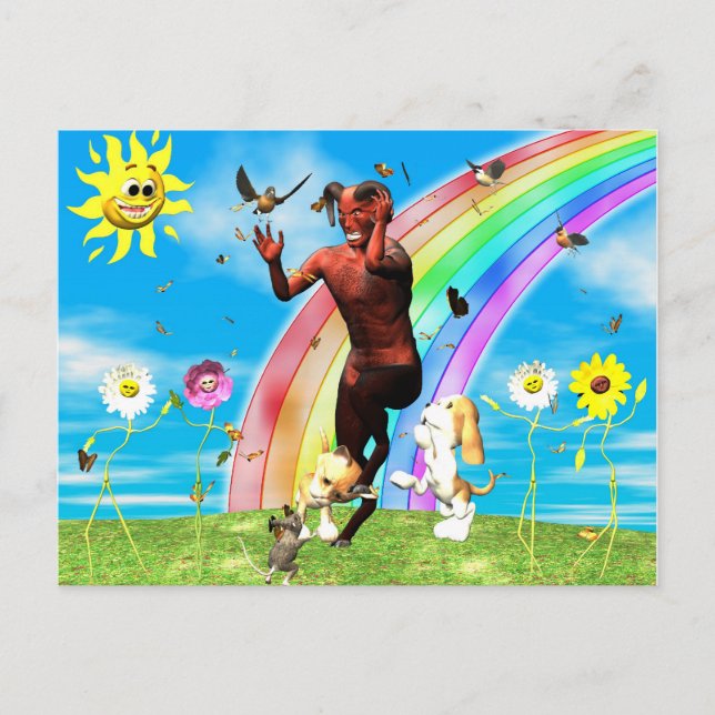 Das eigene private HECK des Teufels Postkarte (Vorderseite)