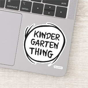 Das eine ist das Kindergarten Aufkleber