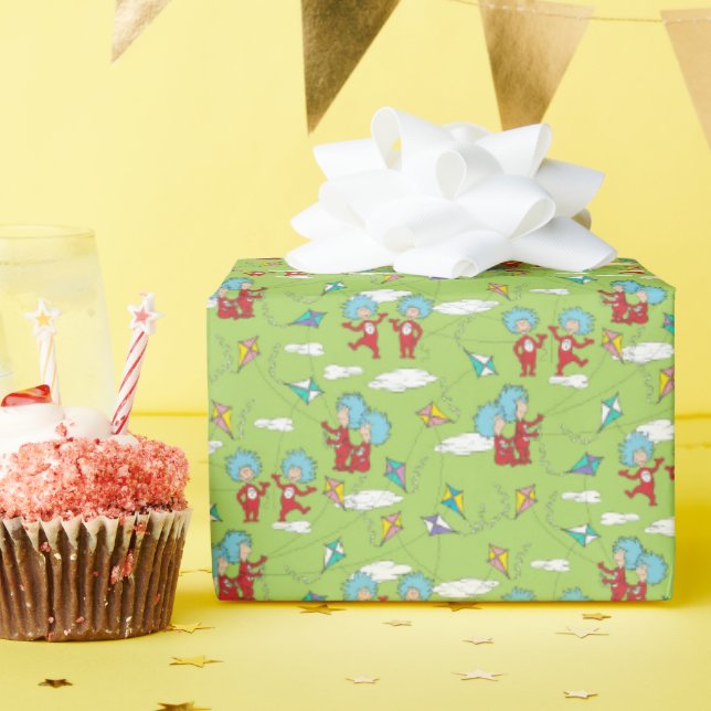 Das eine ist das zwei fliegende Kite-Dings-Muster Geschenkpapier (Geburtstagsparty)