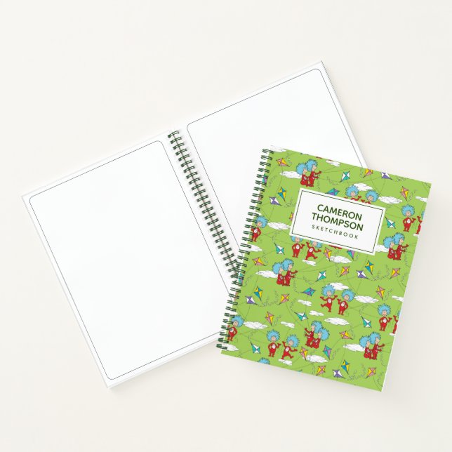 Das eine ist das zwei fliegende Kite-Dings-Muster Notizbuch (Innenseite)