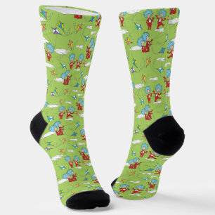Das eine ist das zwei fliegende Kite-Dings-Muster Socken