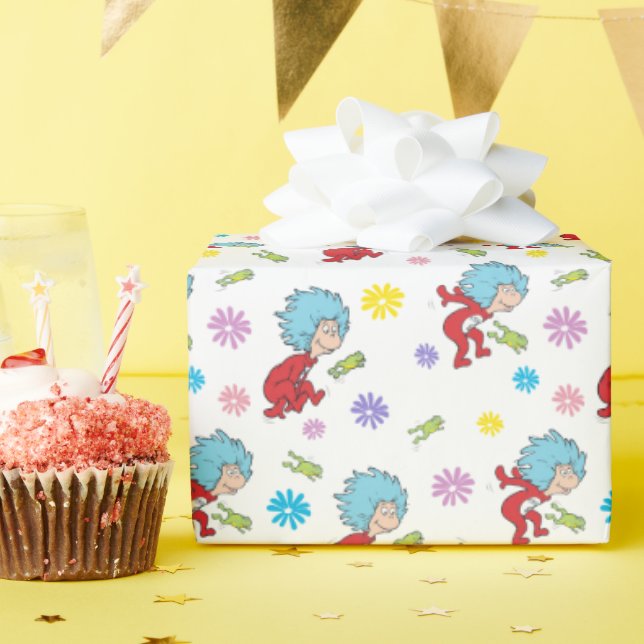 Das eine ist das zwei hoppy Frog Dinge Muster Geschenkpapier (Geburtstagsparty)