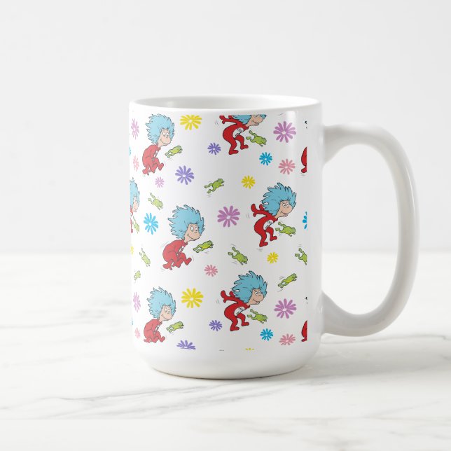 Das eine ist das zwei hoppy Frog Dinge Muster Kaffeetasse (Rechts)