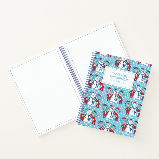 Das eine ist das zwei Schneemanagementmuster Notizbuch (Innenseite)