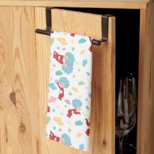 Das eine ist das zwei süße Dingmuster Geschirrtuch