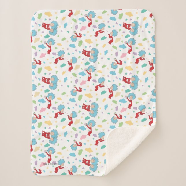 Das eine ist das zwei süße Dingmuster Sherpadecke (Vorderseite)