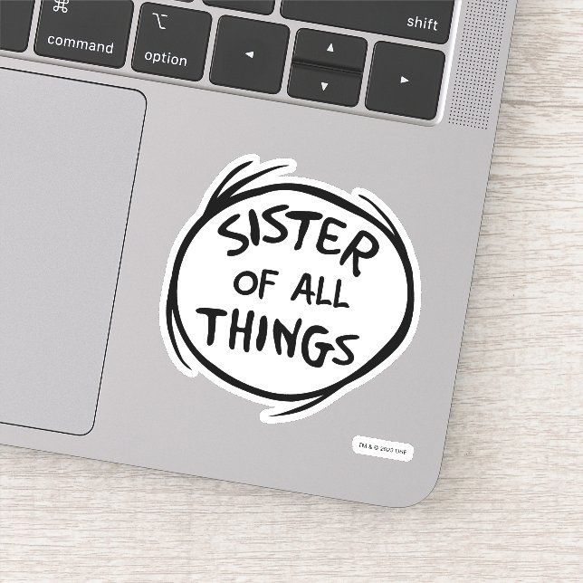 Das eine ist das Zweite - die Schwester aller Ding Aufkleber (Detail)