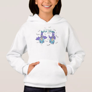 Das eine ist eine Art Batty-Sache Hoodie