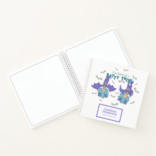 Das eine ist eine Art Batty-Sache Notizbuch