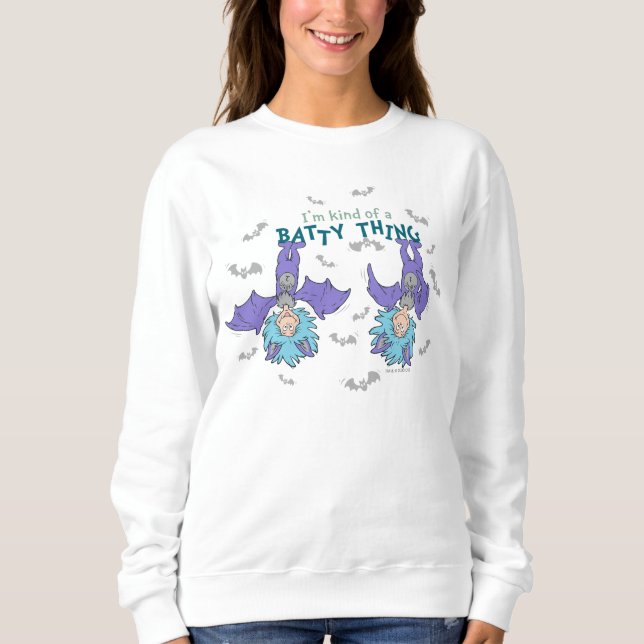Das eine ist eine Art Batty-Sache Sweatshirt (Vorderseite)