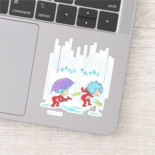 Das eine ist zwei glückliche Dinge Aufkleber