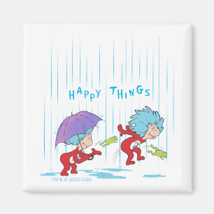 Das eine ist zwei glückliche Dinge Magnet