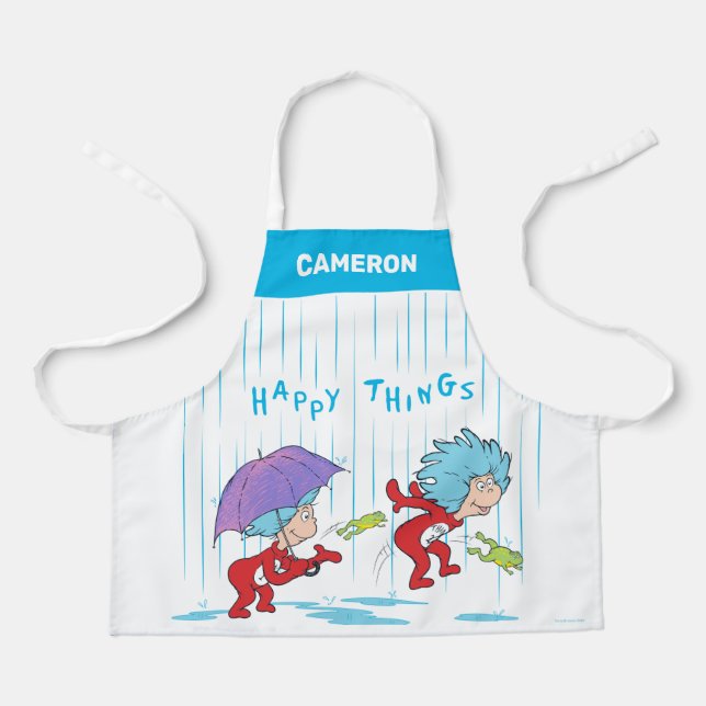 Das eine ist zwei glückliche Dinge Schürze (Vorderseite)