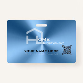 Das einfache, blaue minimalistische, moderne Unter Ausweis