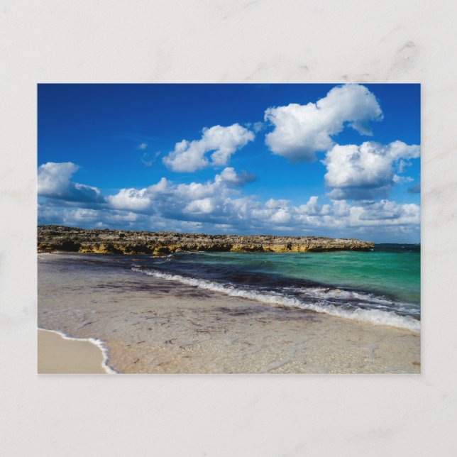 Das einfache Foto des tropischen Strandes Postkarte (Vorderseite)