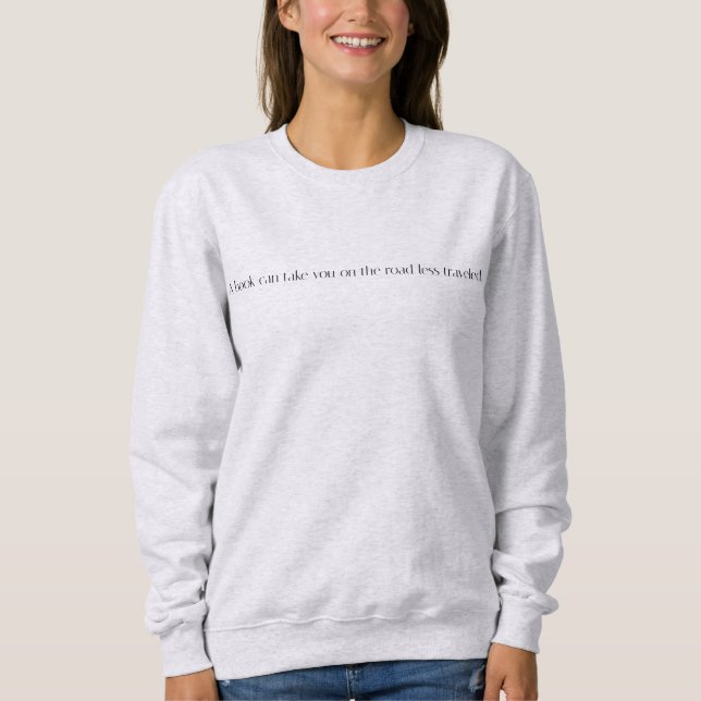 Das einfachere Sweatshirt für Frauen auf der Straß (Vorderseite)