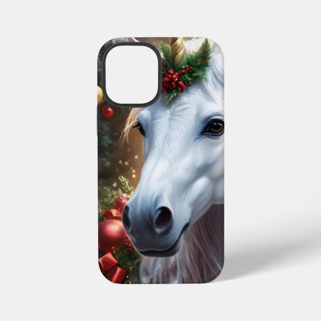 „Das Einhorn des Noel“ iPhone Hülle (Rückseite)