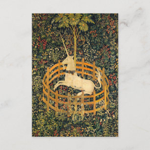 Das Einhorn in Gefangenschaft Begleitkarte