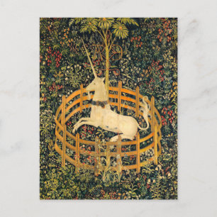 Das Einhorn in Gefangenschaft Postkarte