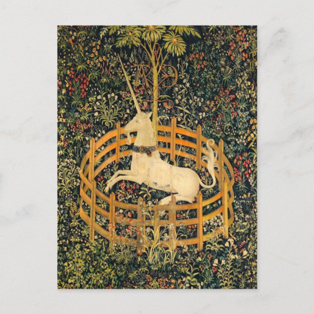 Das Einhorn in Gefangenschaft Postkarte (Vorderseite)