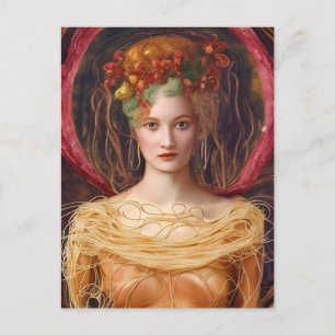 Das einzigartige Spaghetti-Kleid Postkarte