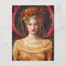 Das einzigartige Spaghetti-Kleid Postkarte