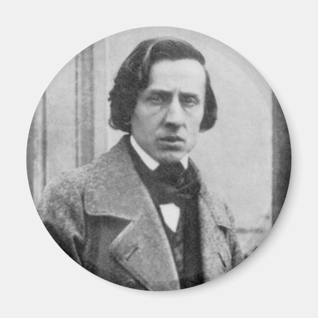 Das einzige bekannte Foto von Frederic Chopin Magnet (Vorne)