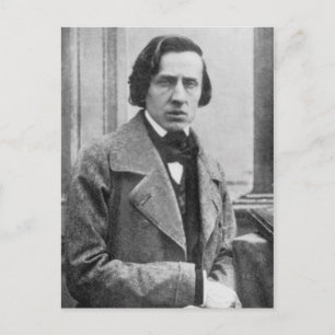 Das einzige bekannte Foto von Frederic Chopin Postkarte