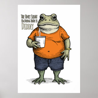 Das einzige Kniebeugen, das ich heute mache, ist D Poster